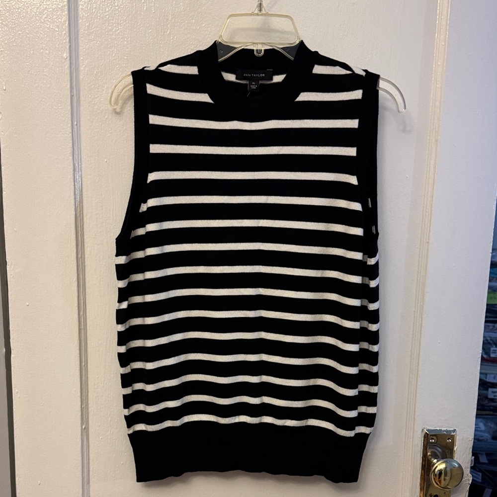 NWT Ann Taylor crew neck sweater shell size XL.